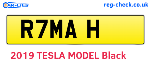 R7MAH are the vehicle registration plates.