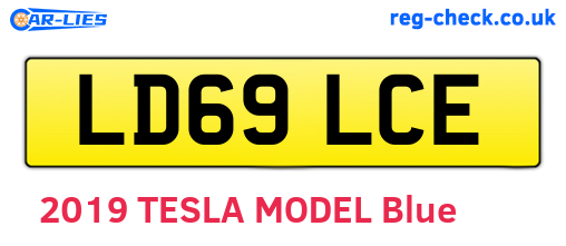 LD69LCE are the vehicle registration plates.