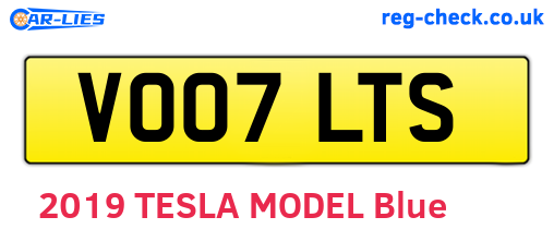 VO07LTS are the vehicle registration plates.