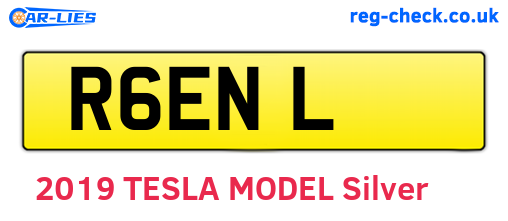 R6ENL are the vehicle registration plates.