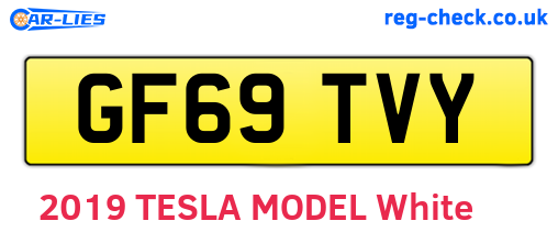 GF69TVY are the vehicle registration plates.