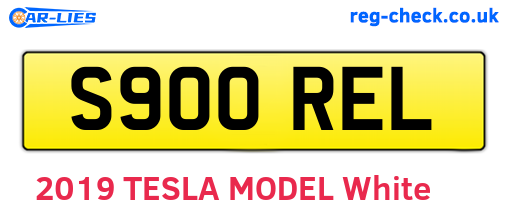 S900REL are the vehicle registration plates.