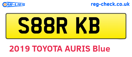 S88RKB are the vehicle registration plates.