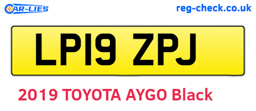 LP19ZPJ are the vehicle registration plates.