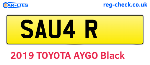 SAU4R are the vehicle registration plates.