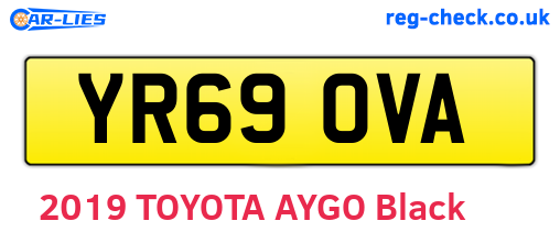YR69OVA are the vehicle registration plates.