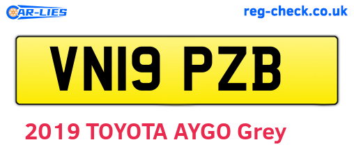 VN19PZB are the vehicle registration plates.