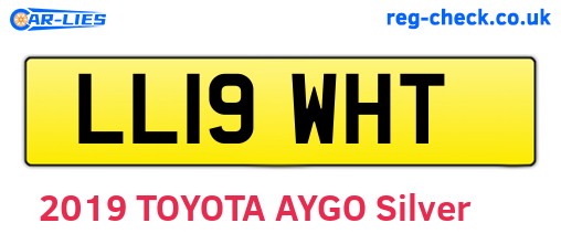 LL19WHT are the vehicle registration plates.