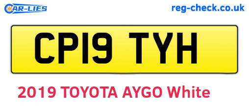 CP19TYH are the vehicle registration plates.