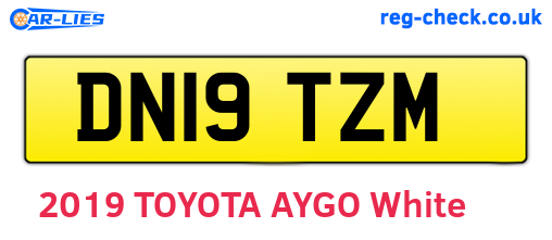 DN19TZM are the vehicle registration plates.