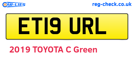 ET19URL are the vehicle registration plates.