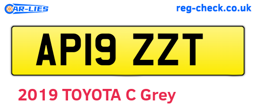 AP19ZZT are the vehicle registration plates.