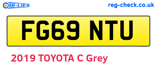 FG69NTU are the vehicle registration plates.