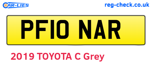 PF10NAR are the vehicle registration plates.