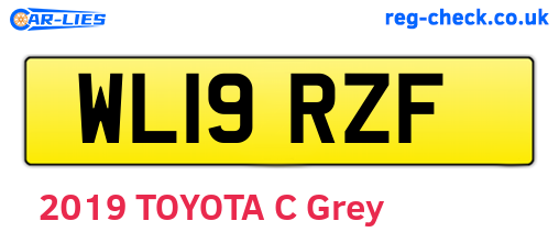 WL19RZF are the vehicle registration plates.