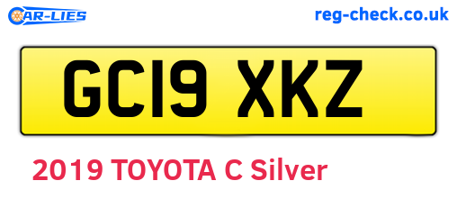 GC19XKZ are the vehicle registration plates.