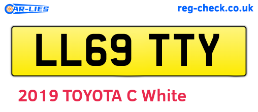 LL69TTY are the vehicle registration plates.
