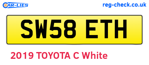 SW58ETH are the vehicle registration plates.