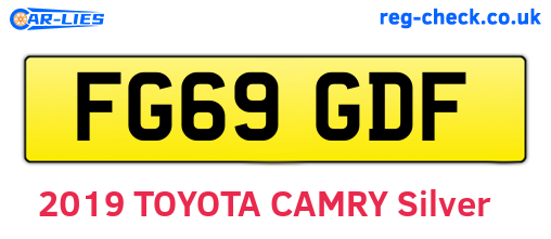 FG69GDF are the vehicle registration plates.