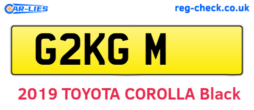 G2KGM are the vehicle registration plates.