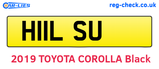 H11LSU are the vehicle registration plates.