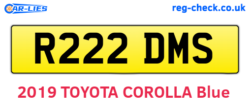 R222DMS are the vehicle registration plates.