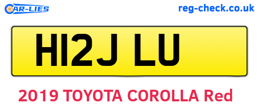 H12JLU are the vehicle registration plates.