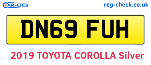 DN69FUH are the vehicle registration plates.