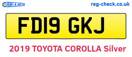 FD19GKJ are the vehicle registration plates.