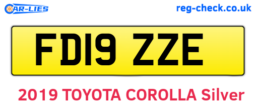 FD19ZZE are the vehicle registration plates.