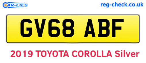 GV68ABF are the vehicle registration plates.