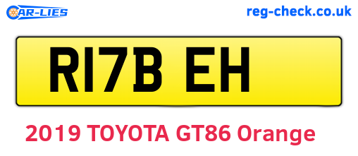R17BEH are the vehicle registration plates.
