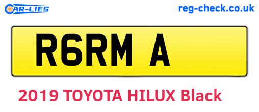 R6RMA are the vehicle registration plates.