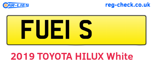 FUE1S are the vehicle registration plates.