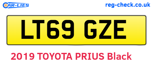 LT69GZE are the vehicle registration plates.