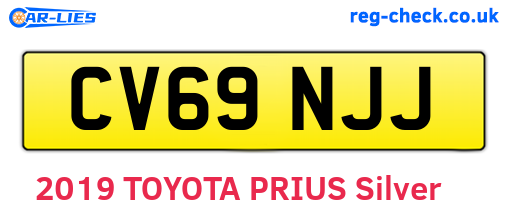 CV69NJJ are the vehicle registration plates.