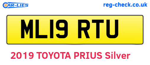 ML19RTU are the vehicle registration plates.
