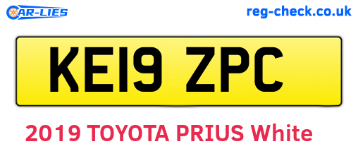 KE19ZPC are the vehicle registration plates.