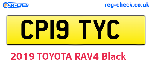 CP19TYC are the vehicle registration plates.
