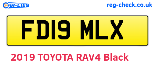 FD19MLX are the vehicle registration plates.