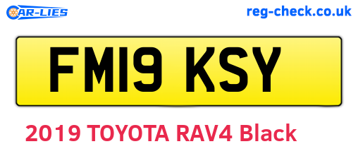 FM19KSY are the vehicle registration plates.