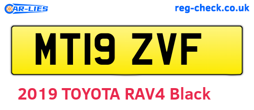 MT19ZVF are the vehicle registration plates.