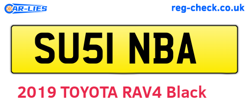 SU51NBA are the vehicle registration plates.