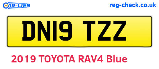 DN19TZZ are the vehicle registration plates.