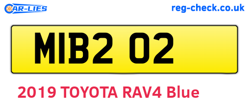 MIB202 are the vehicle registration plates.