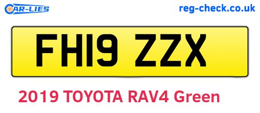 FH19ZZX are the vehicle registration plates.
