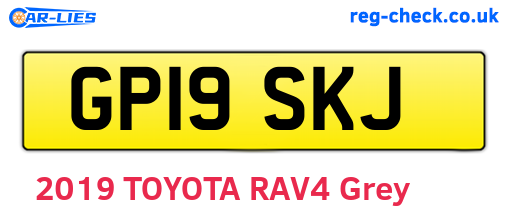 GP19SKJ are the vehicle registration plates.