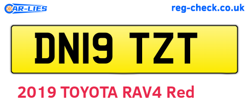 DN19TZT are the vehicle registration plates.