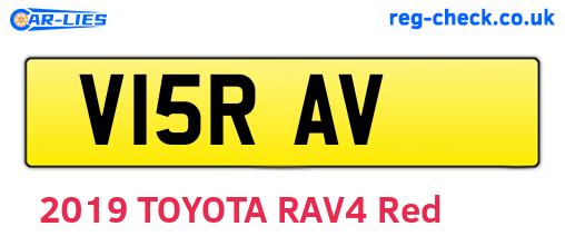 V15RAV are the vehicle registration plates.