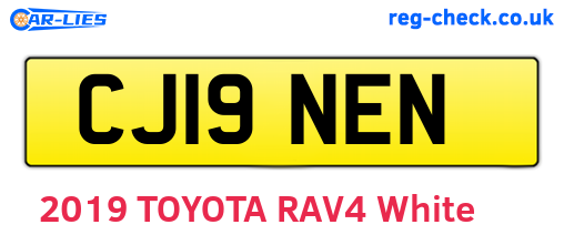 CJ19NEN are the vehicle registration plates.